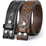 Cauc - sangle de ceinture en cuir occidental pour homme et femme, cowboy, cowgirl, ceintures en cuir ...