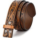 Cauc - sangle de ceinture en cuir occidental pour homme et femme, cowboy, cowgirl, ceintures en cuir ...