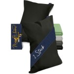 Cauc - velvety soft 1615. 2355 lot de 2 taies d'oreiller, 40 x 60 cm, noires Cauc - velvety soft 1615. 2355 lot de 2 taies d'oreiller, 40 x 60 cm, noires