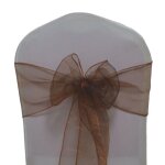 Ceinturage en organza pour dcoration de mariage, 50 / 100 pices, pour pelouse romantique, nol, fte ...