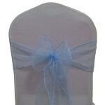 Ceinturage en organza pour dcoration de mariage, 50 / 100 pices, pour pelouse romantique, nol, fte ...