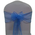 Ceinturage en organza pour dcoration de mariage, 50 / 100 pices, pour pelouse romantique, nol, fte ...