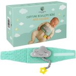 Ceinture bouillotte bb anti - coliques avec doudou musical, gel chaud / froid, anneau dentaire silicone ...