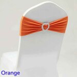 Ceinture de chaise en spandex, dcoration de mariage, noeuds papillon, noeud avec boucle en coeur d'amour, ...