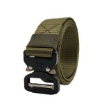Ceintures tactiques d'ext�rieur pour hommes, ceinture militaire en nylon avec boucle en m�tal, ajustable, ...