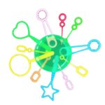 Cerceau a bulles en plastique pour enfants, 12, pices / ensemble, outils de soufflage de savon a bulles, ...