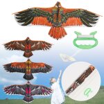 Cerf - volant d'aigle de 1. 1m avec ligne de cerf - volant de 30 mtres grand cerf - volant d'oiseau ...