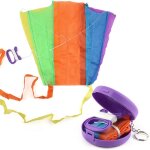Cerf - volant volant coloré d'extérieur pour enfants, jouet de poche avec etui de rangement, jouet de ... Cerf - volant volant coloré d'extérieur pour enfants, jouet de poche avec etui de rangement, jouet de ...