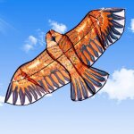 Cerf - volant en forme d'aigle, 1. 1m, avec ligne de 30 mètres, cadeau pour enfants, voyages en famille, ... Cerf - volant en forme d'aigle, 1. 1m, avec ligne de 30 mètres, cadeau pour enfants, voyages en famille, ...