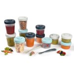 Chaas - béaba, lot de 12 portions conservation et 2 cuillères silicone, clip, pots empilables et emboîtables, ... Chaas - béaba, lot de 12 portions conservation et 2 cuillères silicone, clip, pots empilables et emboîtables, ...