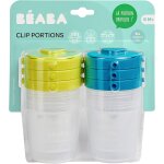 Chaas - béaba, lot de 6 portions conservation, clip, pots empilables et clipsables, 100% hermétique, ... Chaas - béaba, lot de 6 portions conservation, clip, pots empilables et clipsables, 100% hermétique, ...