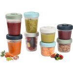 Chaas - béaba, lot de 8 portions conservation clip, pots empilables et emboîtables, 100% hermétique, ... Chaas - béaba, lot de 8 portions conservation clip, pots empilables et emboîtables, 100% hermétique, ...