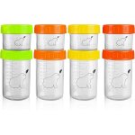 Chaas - petit pot conservation bébé verre (lot de 8) - 2 tailles 100 ml & 220 ml - pot bebe repas réutilisable ... Chaas - petit pot conservation bébé verre (lot de 8) - 2 tailles 100 ml & 220 ml - pot bebe repas réutilisable ...