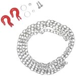 Cha�ne en acier avec crochet pour charge lourde absima 2320047 argent - rouge 1:10 1 pc(s) - absima