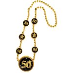 Cha�ne d�corative pour 50e anniversaire - noir / dor� - d�coration d'anniversaire e pour 50 ans - pour ...