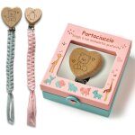 Chaîne porte - tétine pour bébé avec clip en bois avec animaux - porte - tétine en tissu universel et ... Chaîne porte - tétine pour bébé avec clip en bois avec animaux - porte - tétine en tissu universel et ...