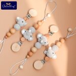 Chaîne de sucette pour bébé, crochet en forme d'éléphant, perles sans bpa, porte - mamelon rongeur, chaîne ... Chaîne de sucette pour bébé, crochet en forme d'éléphant, perles sans bpa, porte - mamelon rongeur, chaîne ...