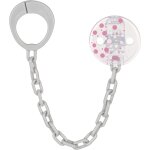 Chaîne de sucette avec clip et anneau adaptateur - attache - sucette pour bébé - compatible avec toutes ... Chaîne de sucette avec clip et anneau adaptateur - attache - sucette pour bébé - compatible avec toutes ...