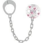 Chaîne de sucette avec clip et anneau adaptateur - set de 2 pièces attache - sucette pour bébé - compatible ... Chaîne de sucette avec clip et anneau adaptateur - set de 2 pièces attache - sucette pour bébé - compatible ...