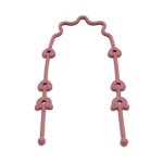 Chane sucette colore en silicone, porte - jouet pour poussette chaise, empche les chutes, 85le - type ...
