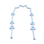 Chane sucette colore en silicone, porte - jouet pour poussette chaise, empche les chutes, 85le - type ...