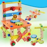 Chaise a assembler en bois pour enfants, ensemble d'ecrous montessori, jouet educatif combin�