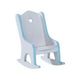 Chaise a bascule de collection en bois, beau mod�le de simulation de sc�ne, mod�le de maison de poup�e ...