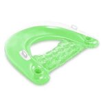 Chaise flottante gonflable pour piscine (2025) avec accoudoirs et porte - gobelet, hamac flottant pour ...