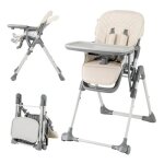 Chaise haute bébé pliante costway avec repose - pieds, plateau détachable, coussinet de siège, roues ... Chaise haute bébé pliante costway avec repose - pieds, plateau détachable, coussinet de siège, roues ...