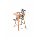 Chaise haute en bois andr hybride kaki - combelle