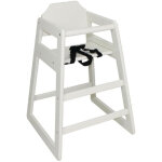 Chaise haute en bois blanche - bolero