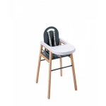 Chaise haute bois lili hybride kaki - combelle