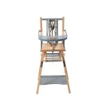 Chaise haute evolutive marcel hybride bleu gris - combelle Chaise haute evolutive marcel hybride bleu gris - combelle