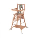 Chaise haute evolutive marcel vernis natuel - combelle Chaise haute evolutive marcel vernis natuel - combelle
