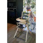 Chaise haute extra - pliante hybride bicolore noir