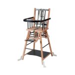 Chaise haute marcel transformable barreaux hybride - noir Chaise haute marcel transformable barreaux hybride - noir