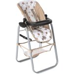 Chaise haute pour poup�es beige avec oursons
