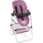 Chaise haute pour poupées jean rose Chaise haute pour poupées jean rose