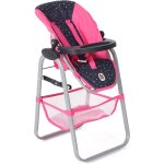 Chaise haute pour poupées rose a pois Chaise haute pour poupées rose a pois