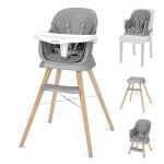 Chaise haute rehausseur, tabouret de bar, chaise haute multifonctionnelle 6 en 1, pieds en bois, a partir ... Chaise haute rehausseur, tabouret de bar, chaise haute multifonctionnelle 6 en 1, pieds en bois, a partir ...