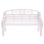 Chaise de jardin miniature pour maison de poupe, accessoires de mobilier d'extrieur, banc de parc pour ...