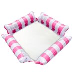 Chaise longue flottante en pvc, matelas gonflable a rayures confortables, portable, anti - fuite, léger, ... Chaise longue flottante en pvc, matelas gonflable a rayures confortables, portable, anti - fuite, léger, ...