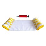 Chaise longue de piscine de hamac d'eau gonflable pour les vacances de voyage piscine jaune - jaune - ...