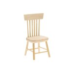 Chaise de lutin miniature pour maison de poupe, meubles de poupe rico, nature naturelle