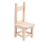 Chaise miniature en bois pour maison de poupe, nouveau style 1:12, modle de meubles, accessoires de ...