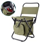 Chaises pliantes d'extrieur, tabouret de camping portable, sac  dos, sige avec sac isotherme double ...