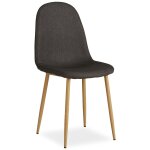 Chaise salle manger anthracite design moderne