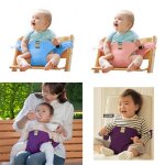Chaise de salle a manger pour b�b�, ceinture de s�curit�, housse de si�ge haute, pliable, portable, enveloppe ...