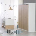 Chambre bébé complète - lit evolutif 70 x 140 cm + commode a langer + armoire 3 portes - roba - bicolore ... Chambre bébé complète - lit evolutif 70 x 140 cm + commode a langer + armoire 3 portes - roba - bicolore ...