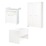 Chambre bébé complète roba anton - lit evolutif 70x140 cm + commode a langer + armoire 2 portes - blanc ... Chambre bébé complète roba anton - lit evolutif 70x140 cm + commode a langer + armoire 2 portes - blanc ...